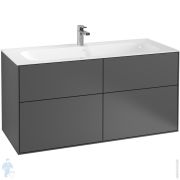 Тумба под умывальник Villeroy & Boch Finion (1196х498х591) 4 ящика, антрацит F05000GK
