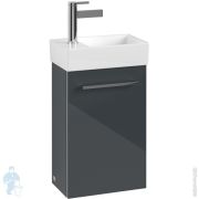Тумба под раковину Villeroy & Boch Avento (340х202х514) 1 дверца, серое стекло A87601B1