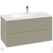 Тумба под умывальник Villeroy & Boch Antao (988х504х496) 2 ящика, подсветка, серый камень L05100HK