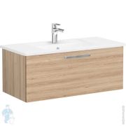 Тумба с раковиной Vitra Root 1000х410х670 мм, подвесная, 1 ящик, цвет: дуб натуральный 68245