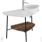 Столешница керамическая Vitra Plural 1040х620х31мм, отверстие под сифон справа, матовый белый 62581