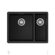 Мойка Omoikiri KATA 55-2-U BL (550х420х217) подстольный монтаж, черный 4993389