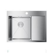 Мойка Omoikiri AKISAME 65-IN-L (650х510х200) монтаж врезной/вровень, чаша слева, нерж. сталь 4973058
