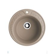 Мойка Omoikiri TOVADA 51-SA d510мм, круглая, врезная, артгранит, бежевая 4993412