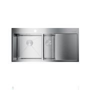 Мойка Omoikiri AKISAME 100-2-IN-L (1000х510х180(200)) большая чаша слева, нержав.сталь 4973544