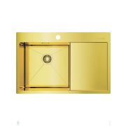 Мойка Omoikiri AKISAME 78-LG-L (780х510х200) монтаж врезной, чаша слева, цвет светлое золото 4973085