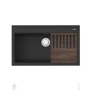 Мойка Omoikiri KITAGAWA 86-LB-GB (860х510х200) керамическая, врезная, цвет графит 4993794