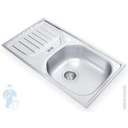 Мойка врезная Ukinox Classic 760х435 матовая нерж. сталь 0,6мм, слив 3 1/2, CLM 760.435 -GW6K 1R