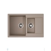 Мойка Omoikiri DAISEN 78-2-SA (780х510х234) врезная, артгранит, две чаши, бежевая 4993417
