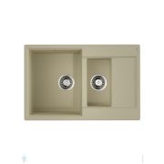 Мойка Omoikiri DAISEN 78-2-BE (780х510х234) врезная, артгранит, две чаши, цвет-ваниль 4993328