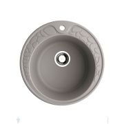 Мойка Omoikiri TOVADA 51-GR d510мм, круглая, врезная, артгранит, серая 4993367