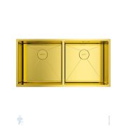 Мойка Omoikiri TAKI 86-2-U/IF-LG (865х440х200) универсальный монтаж, 2 чаши, светлое золото 4993792