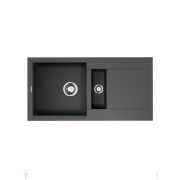 Мойка Omoikiri SAKAIME 86-2-PL (860х435х224) врезная, две чаши, тетогранит, цвет-платина 4993203