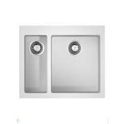 Мойка Omoikiri BOSEN 59-2-WH (590х500х220) врезная, 1,5 чаши, тетогранит, белая 4993152