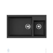 Мойка Omoikiri TEDORI 86-2-LB BL (860х500х220) врезная, тетогранит, черная 4993932