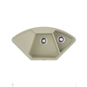 Мойка Omoikiri YONAKA 98-C-BE (980х510х230) врезная, угловая, артгранит, цвет-ваниль 4993710