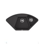 Мойка Omoikiri YONAKA 98-C-BL (980х510х230) врезная, угловая, артгранит, цвет-черный 4993716