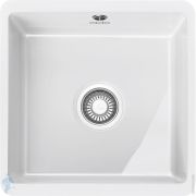 Мойка Franke KUBUS KBK 110-40 (445х445х180) под столешницу, керамика Fraceram, белый 126.0335.711