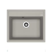 Мойка FLORENTINA Липси 600х520х217 врезная, кварцевый композит, грей 20.120.D0600.305