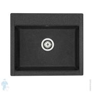 Мойка керамогранитная Aquaton Делия (594х510х218) одинарная, графит 1A715232LD210