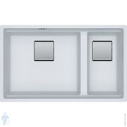 Мойка Franke KUBUS KNG 120 (760х460х200) двойная, под столешницу, Fragranite+, белый 125.0528.638