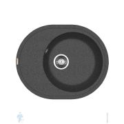 Мойка FLORENTINA Родос-620 FSm 620х500х217 врезная сверху, с крылом, антрацит 20.245.B0620.302