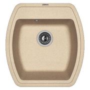 Мойка FLORENTINA Нире-480 FG (480х510х217) врезная сверху,кварц. композит,песочный 20.190.B0480.107
