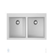 Мойка Omoikiri BOSEN 80-2-WH (800х530х200) врезная, две чаши, тетогранит, белая 4993839