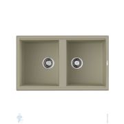 Мойка Omoikiri TEDORI 86-2 BE (860х510х200) врезная, 2 чаши, тетогранит, цвет ваниль 4993925
