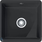 Мойка Franke KUBUS KBK 110-40 (445х445х180) под столешницу, керамика Fraceram, оникс 126.0335.878