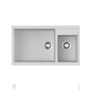 Мойка Omoikiri TEDORI 86-2-LB WH (860х500х240) врезная, тетогранит, белый 4993935