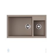 Мойка Omoikiri TEDORI 86-2-LB SA (860х500х240) врезная, тетогранит, бежевый 4993934
