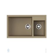 Мойка Omoikiri TEDORI 86-2-LB CH (860х500х240) врезная, тетогранит, шампань 4993937