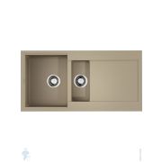 Мойка Omoikiri SAKAIME 100-2-CH (1000х500х200) врезная, 1,5 чаши, тетогранит, цвет-шампань 4993897