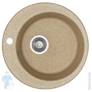 Мойка керамогранитная Aquaton Иверия (480х190х480) круглая, одинарная, песочная 1A711032IV220
