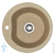 Мойка керамогранитная Aquaton Мида (510х210х510) круглая, одинарная, песочный 1A712732MD220