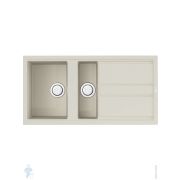 Мойка Omoikiri KITAGAWA 100-2 WH (1000х510х200) 1.5 чаши, керамическая, врезная, цвет белый 4993803