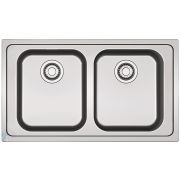 Мойка Franke SMART SRX 620 (860х500х180) вровень со столешницей, 2 чаши, нержав. сталь 101.0356.666