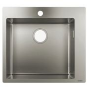 Мойка из нержавеющей стали Hansgrohe S71 43301800 (550х500) врезная,отверс.под смес.,сталь