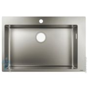 Мойка из нержавеющей стали Hansgrohe S71 43302800 (760х500) врезная, отвер.под смес.,сталь