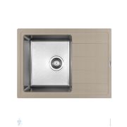Мойка FLORENTINA Комби 650 песочный (650х480х235) в шкаф 450мм 21.390.B0650.107