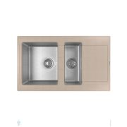 Мойка FLORENTINA Комби 860К песочный (860х510х235) 2 чаши, в шкаф 600мм 21.410.D0860.107