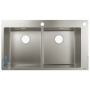 Мойка из нержавеющей стали Hansgrohe S71 43311800 (865х500) с отвер.под смес., сталь