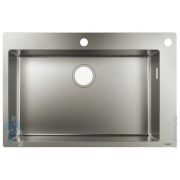 Мойка из нержавеющей стали Hansgrohe S71 43308800 (760х500) врезная, отвер.под смес., сталь