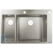 Мойка из нержавеющей стали Hansgrohe S71 43310800 (755х500) врезная, отвер.под смес., сталь