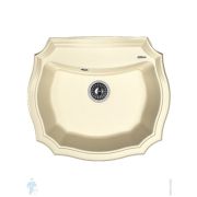 Мойка FLORENTINA Эмилия 640х550x217 врезная, фигурная, кварцевый композит, шампань 20.355.D0640.202