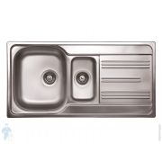 Мойка врезная Ukinox Grand (980х500) декор. поверхность 0,8мм, слив 3 1/2, GRL980.500 15GT8K -O