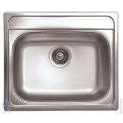 Мойка врезная Ukinox Grand (570х490) полированная нерж. сталь 0,8мм, слив 3 1/2, GRP570.490 -GT8K 0