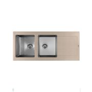 Мойка FLORENTINA Комби 1160 песочный (1160х510х235) 2 чаши, в шкаф 80см 21.415.E1160.107
