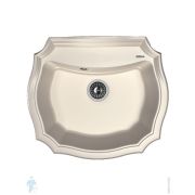 Мойка FLORENTINA Эмилия 640х550x217 врезная, фигурная, кварцевый композит, жасмин 20.355.D0640.201